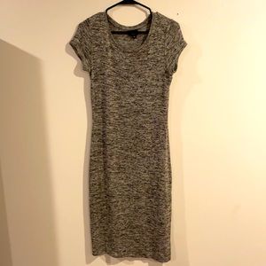 Fitted heather gray dress